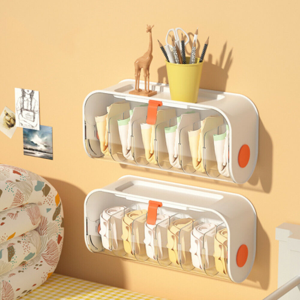 Wall-Mounted Undergarments & Socks Storage Box Organizer