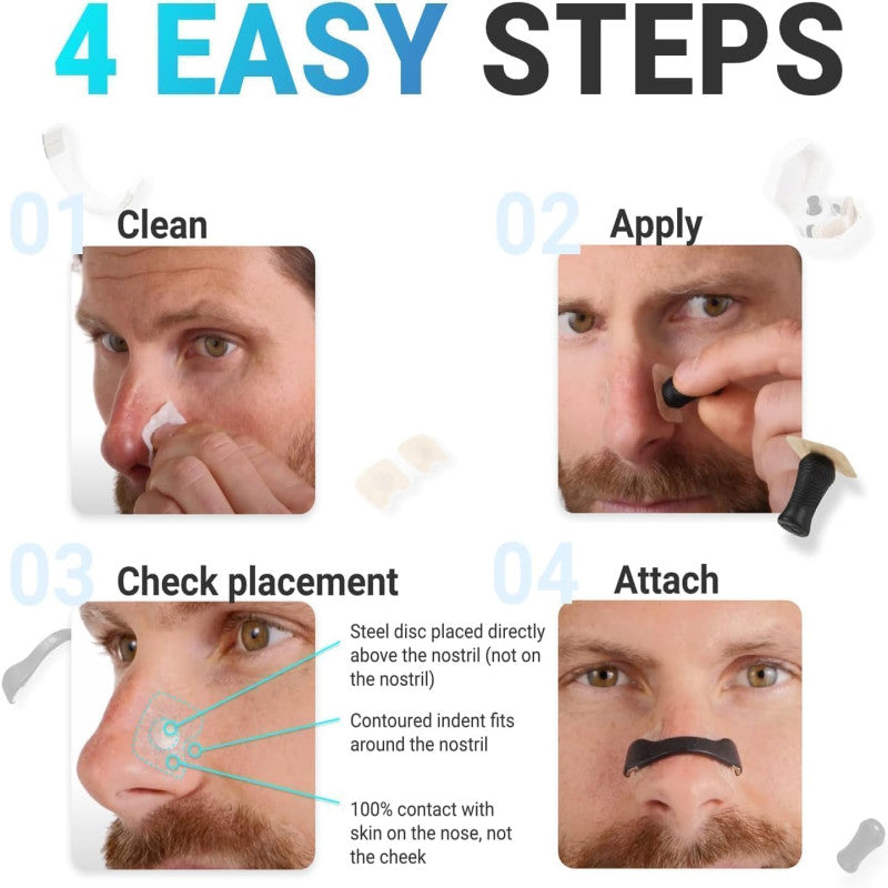 15 Pairs Magnetic Nose Strip, Premier Nasal Dilator Starter Kit