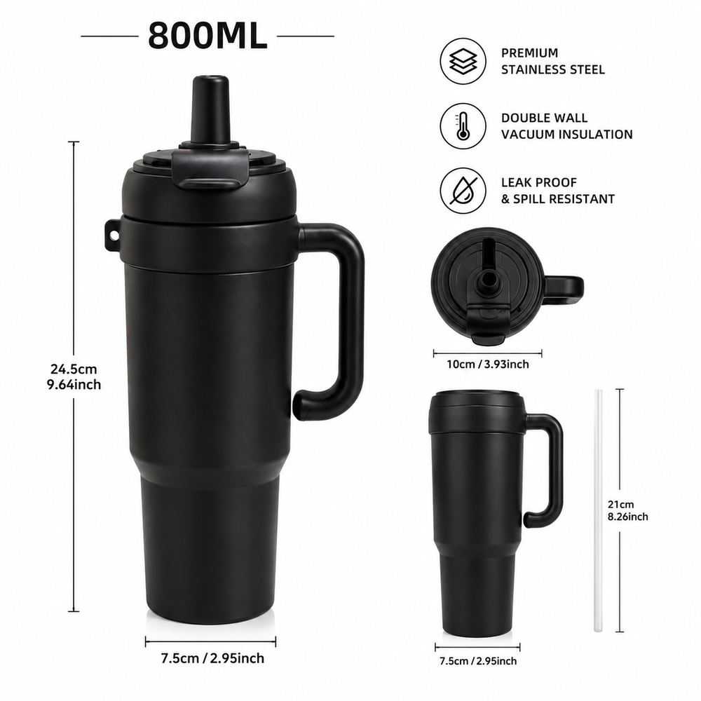 Double Wall Vacuum Tumbler (800ML)