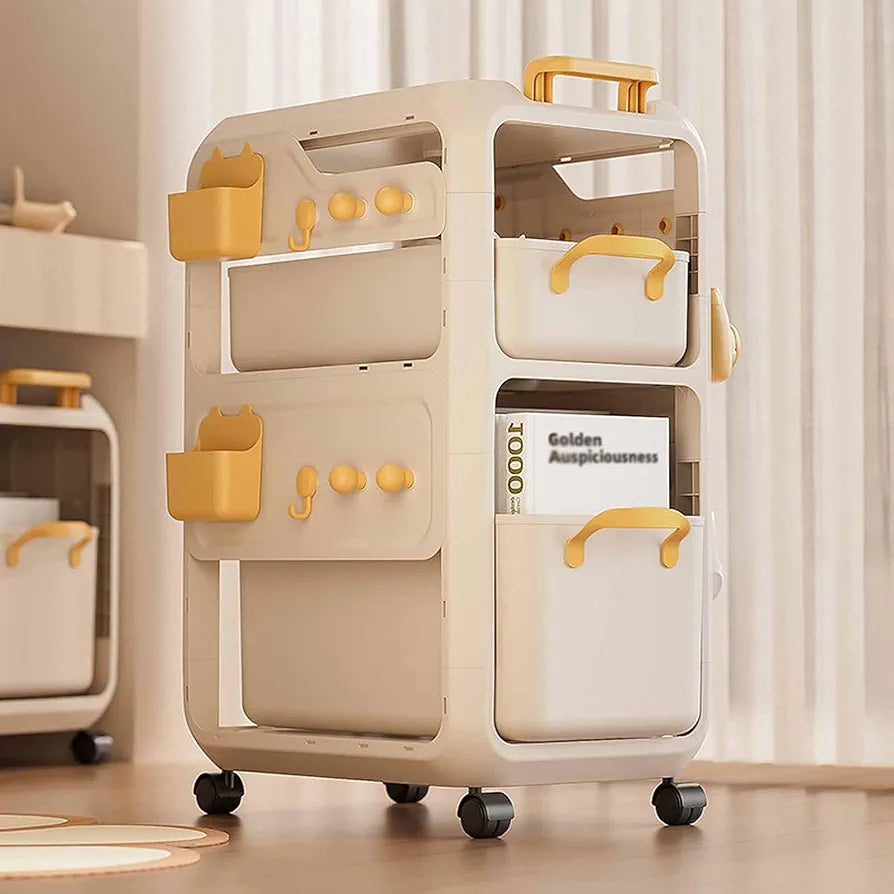 2 Layer Multipurpose Movable Storage Organizer Cart
