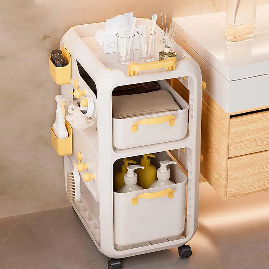 2 Layer Multipurpose Movable Storage Organizer Cart