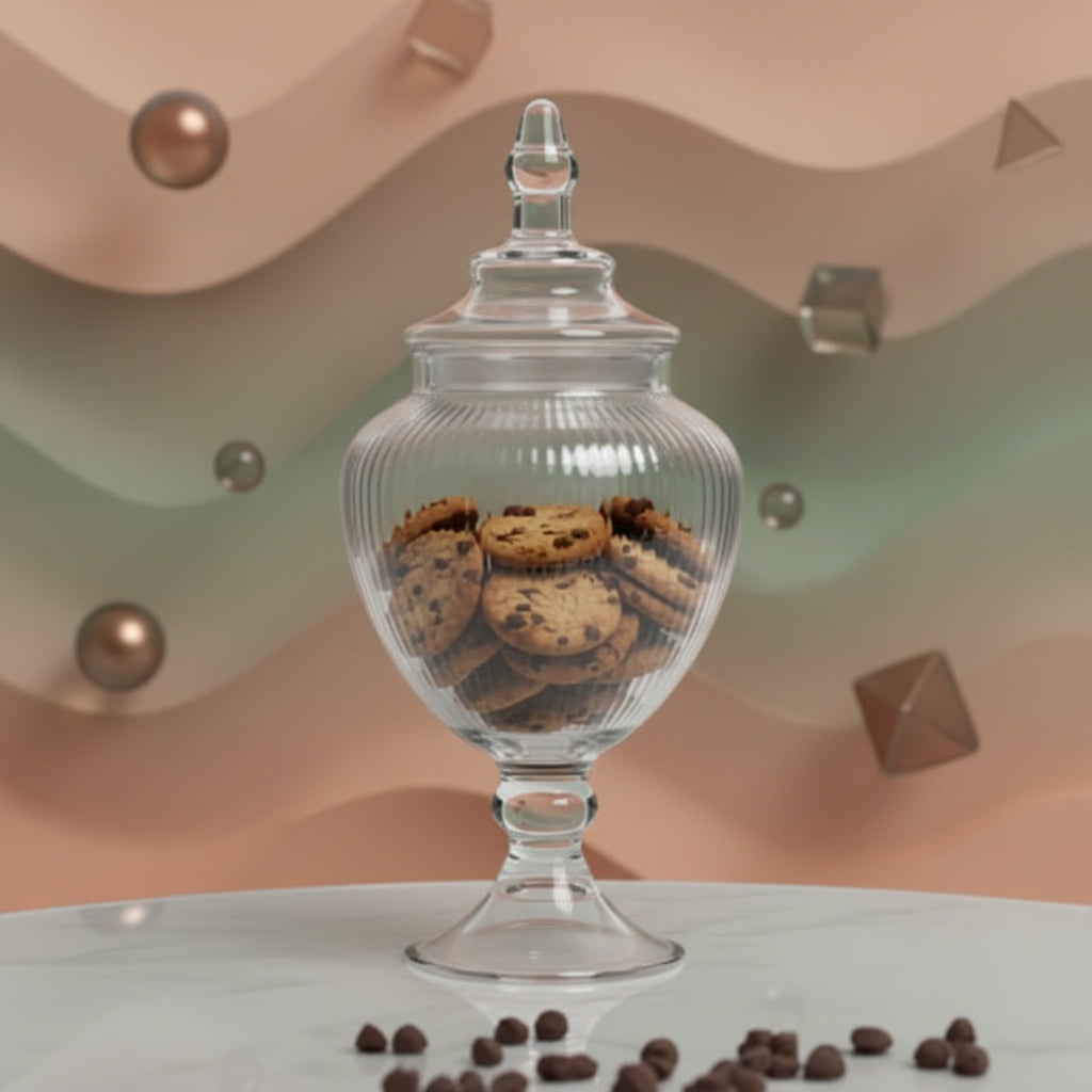 Decorative Luxurious Premium Quality Glass Jar