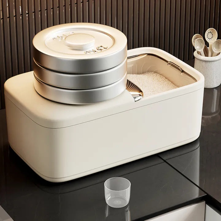 Large Capacity Airtight Rice Storage Container With Scoop