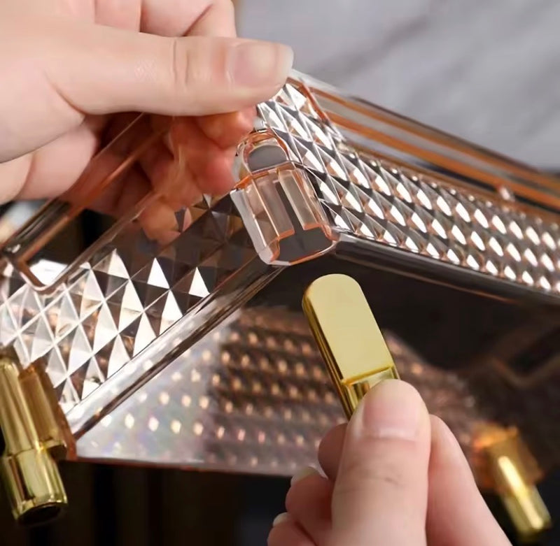 Transparent Desktop Cosmetics Storage Organizer