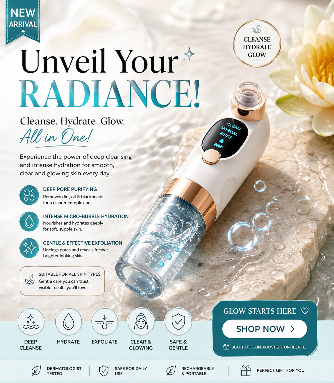 Super Micro Bubble Beauty Instrument Deep Pore Cleansing