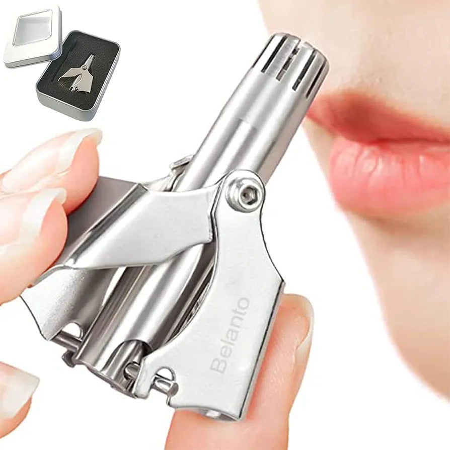 Stainless Steel Manual Nose & Ear Hair Trimmer