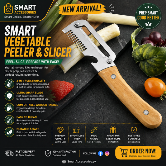3-in-1 Multi-Functional Vegetable Peelers & Scallion Shredders