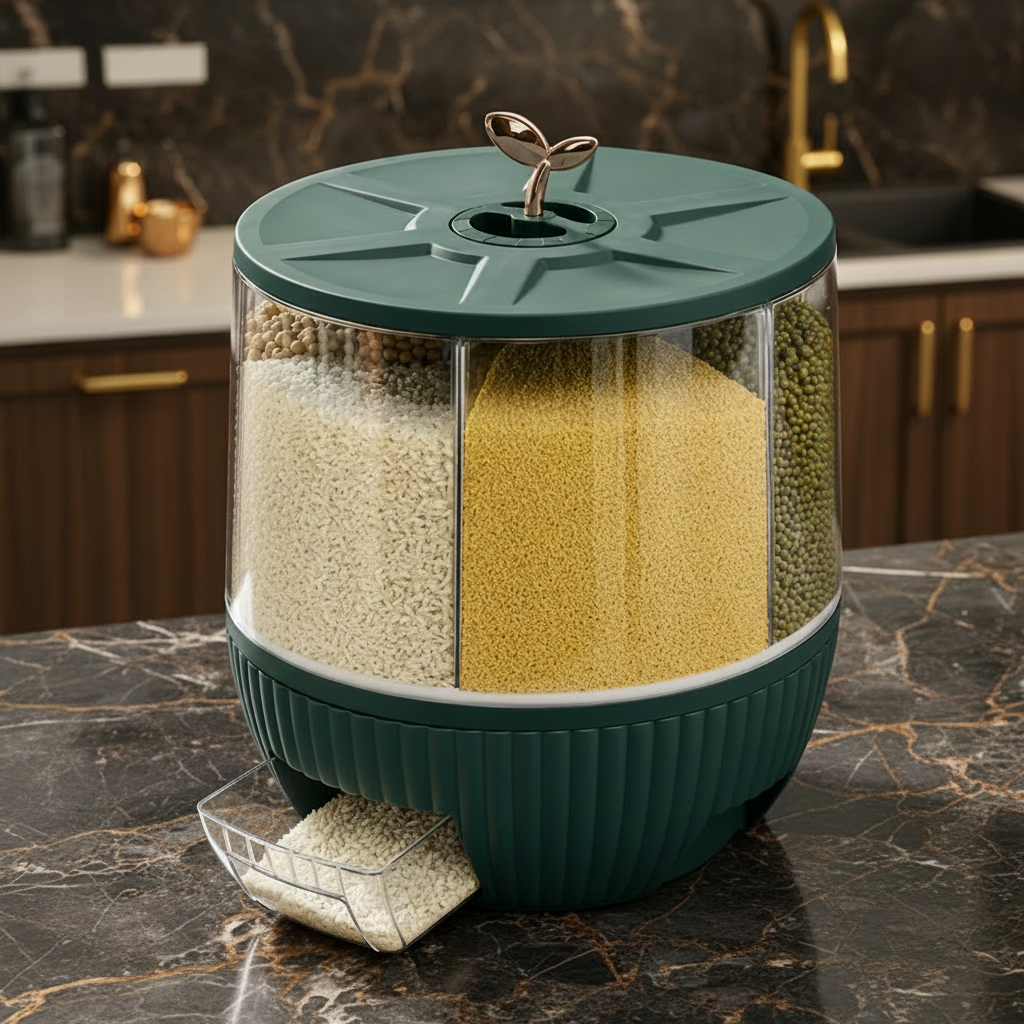 Multi-Compartment 10KG Ceramic Storage Dispenser