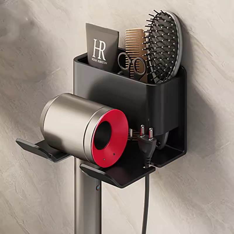 Multifunctional Wall Mounted Hair Dryer And Storage Organizer