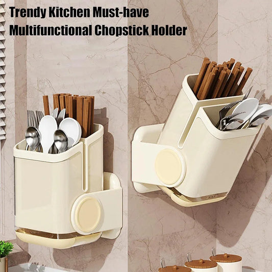 Wall Mounted Rotating Cutlery Holder