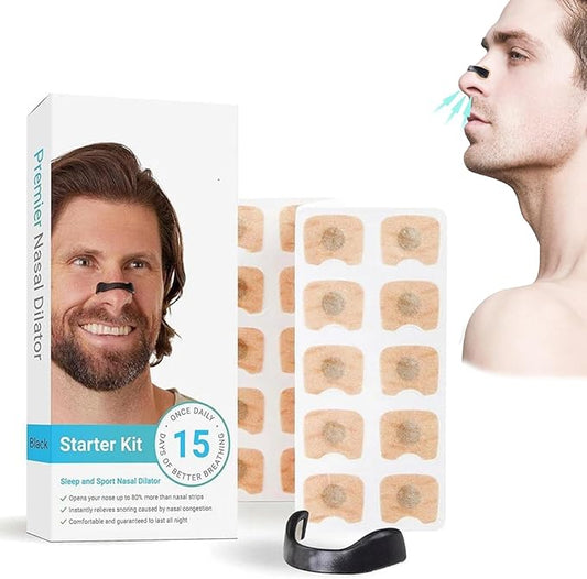 15 Pairs Magnetic Nose Strip, Premier Nasal Dilator Starter Kit