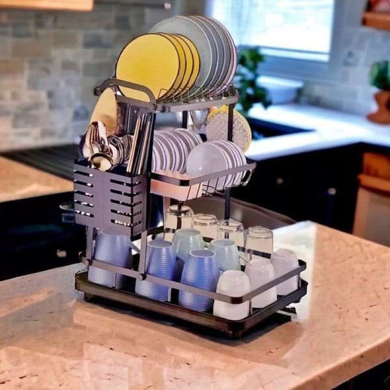 3 Layer Stainless Steel Dish Drying Rack