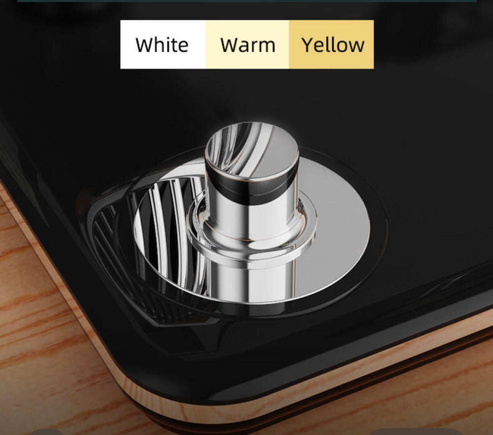 4-In-1 Adjustable Smart LED Table Lamp With Wireless Charging Pod, Bluetooth Speaker & Clock
