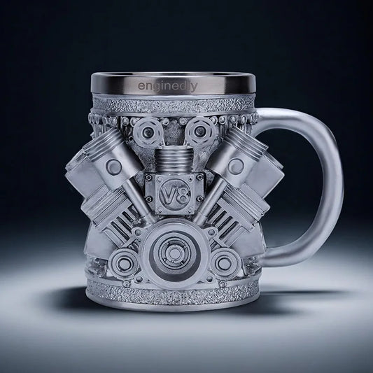 V8 Engine Retro Design Ceramic Mug