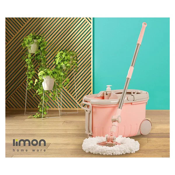 Limon Walkable Spin Mop with Pedal, Handle & Wheel