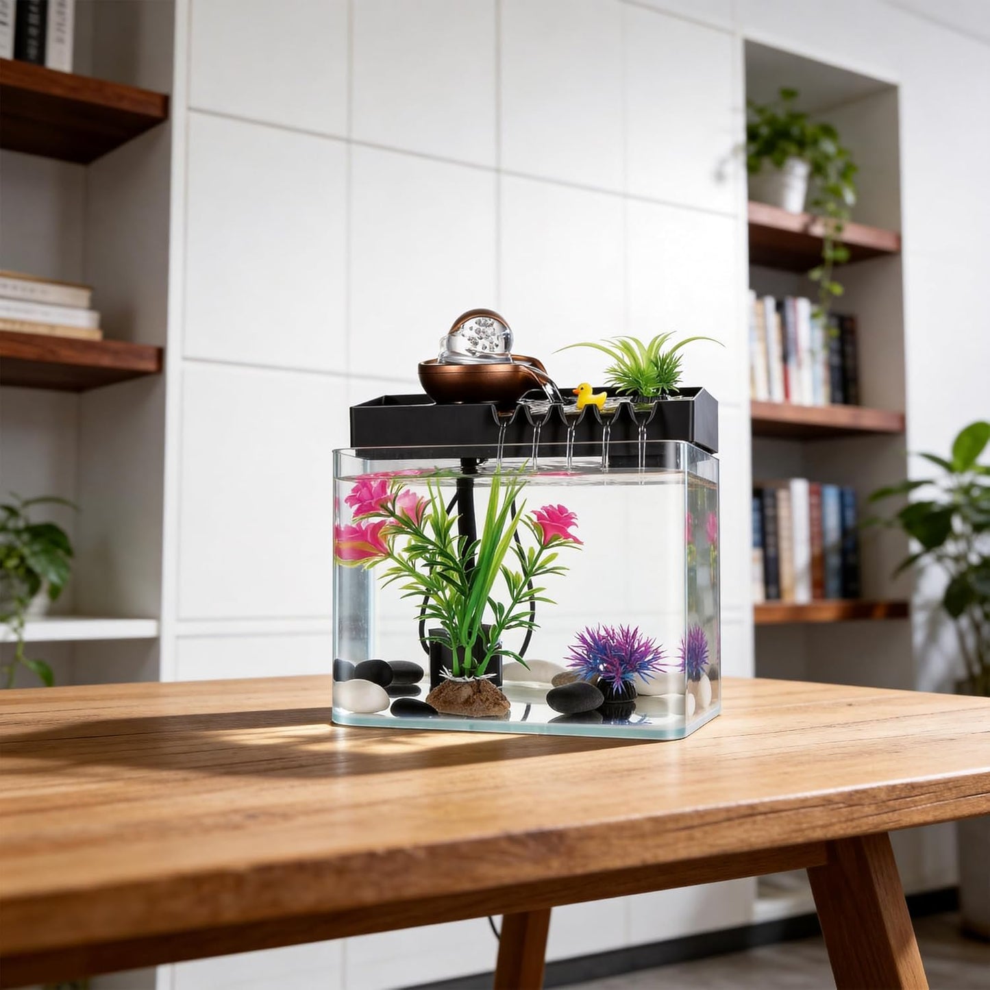 Eectric Tabletop Fish Aquarium Fountain
