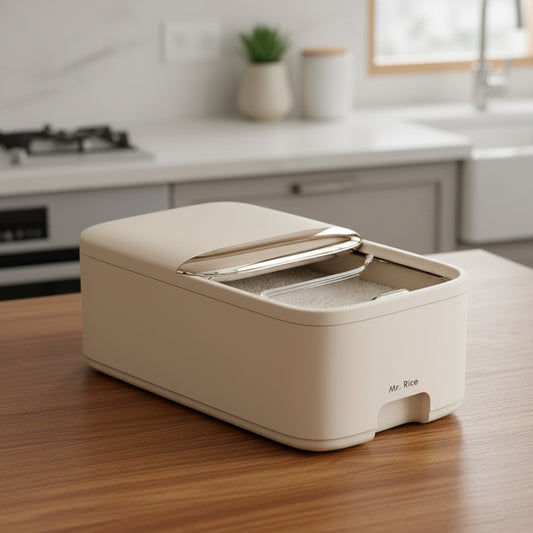 Large Capacity Airtight Rice Storage Container With Scoop