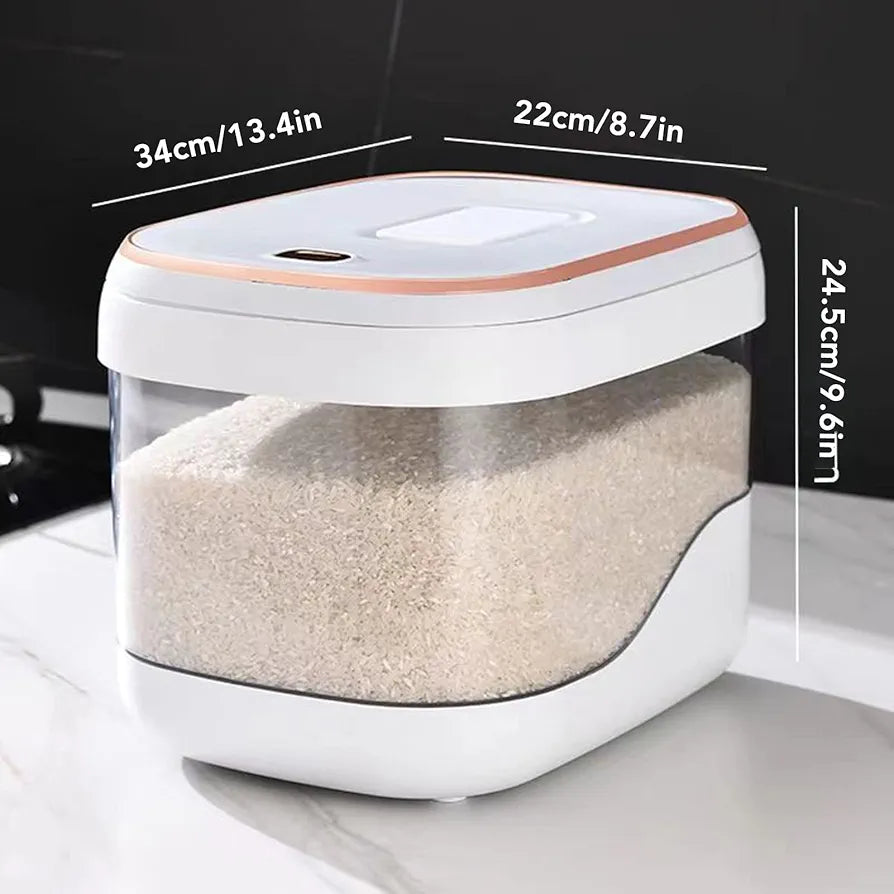 Airtight Rice Storage Container Large Capacity (10KG)