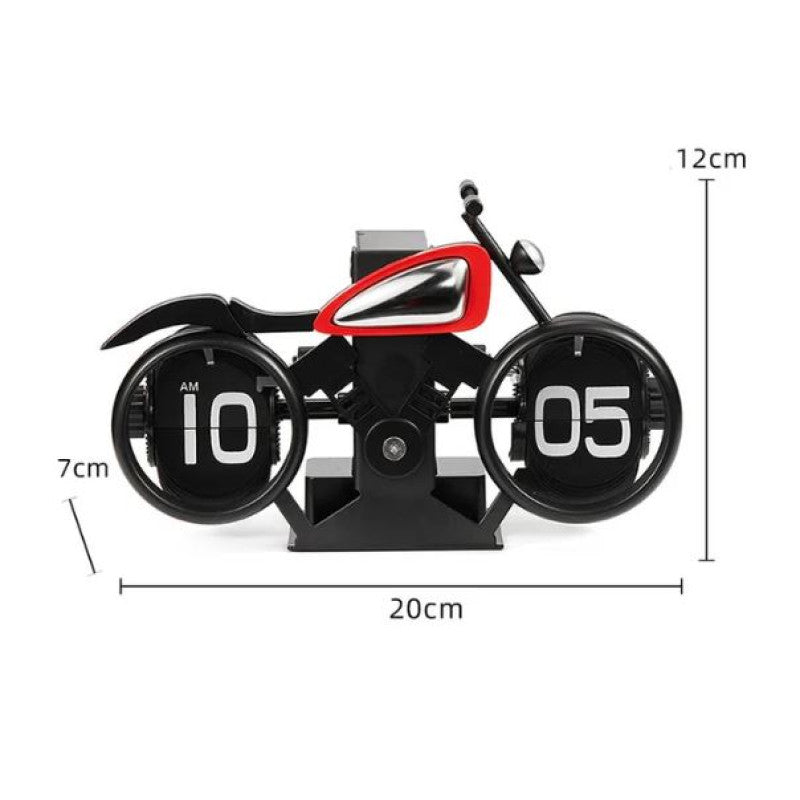 Vintage Motorcycle Antique Clock