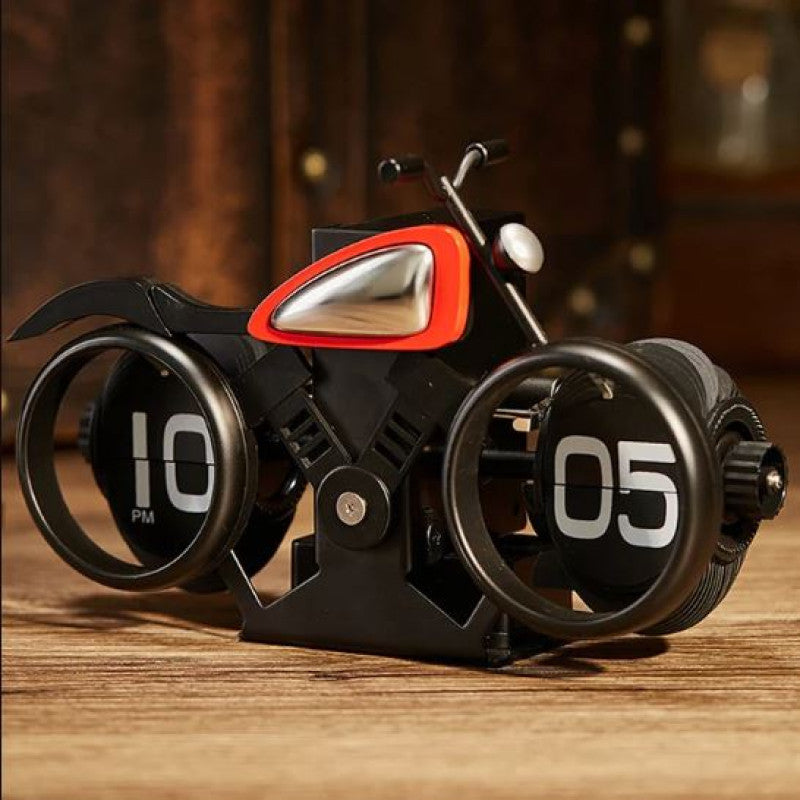 Vintage Motorcycle Antique Clock