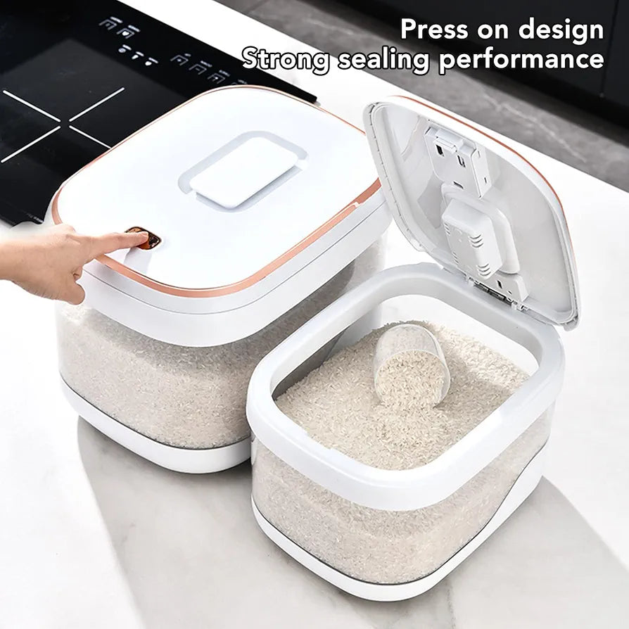 Airtight Rice Storage Container Large Capacity (10KG)