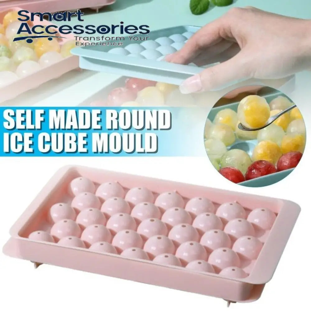 Round Ice Cube Tray With Lid