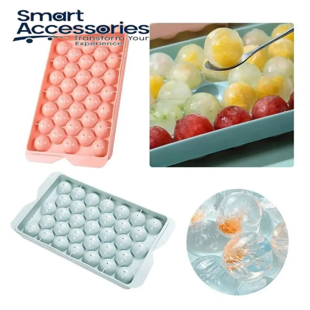 Round Ice Cube Tray With Lid