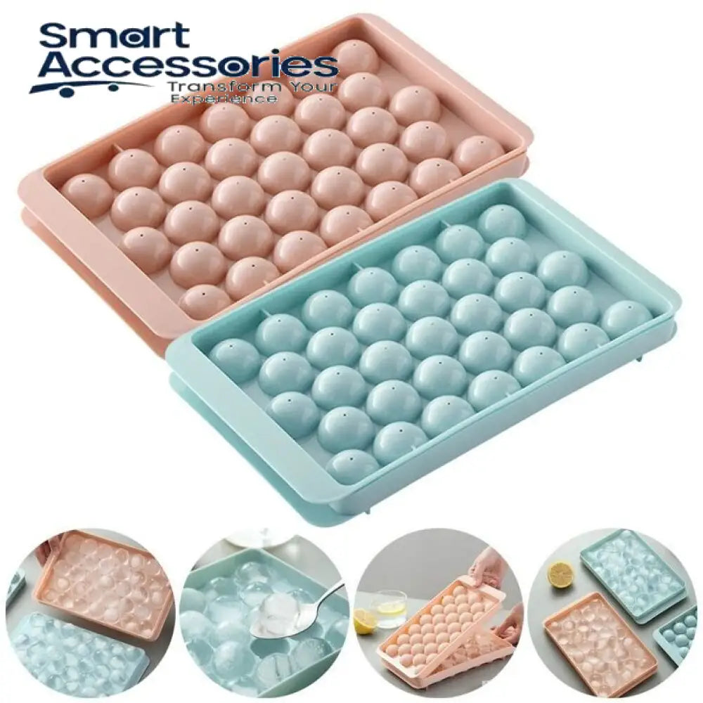 Round Ice Cube Tray With Lid