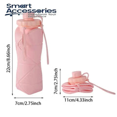 Silicone Foldable Water Bottle 600Ml