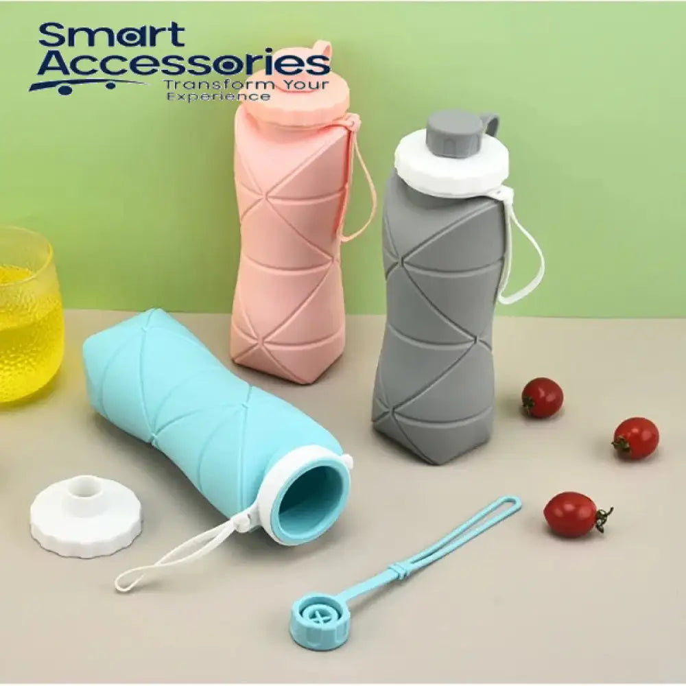 Silicone Foldable Water Bottle 600Ml