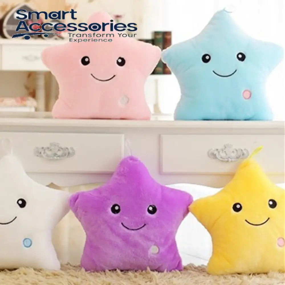 Soft Star Pillow With Glowing Led Light