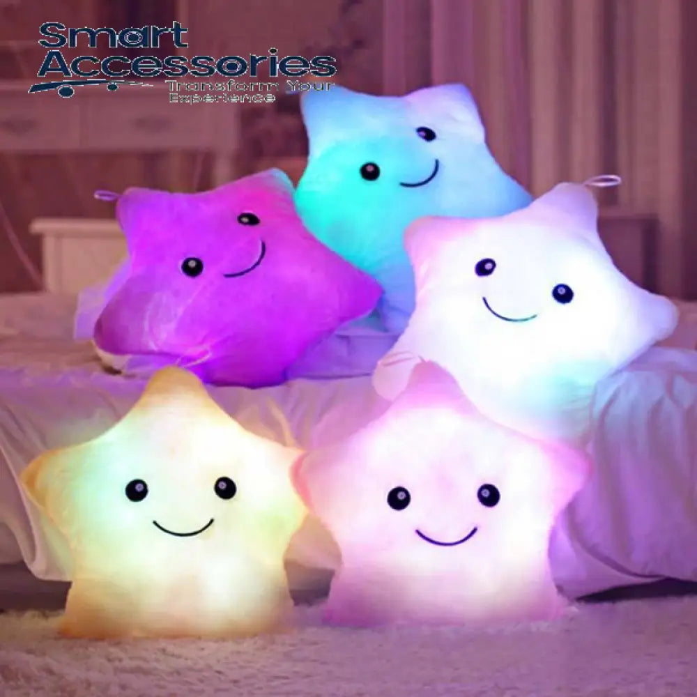 Soft Star Pillow With Glowing Led Light