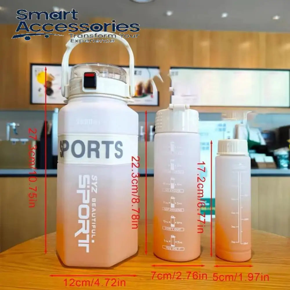 Sport Water Bottle 3-Pieces Set