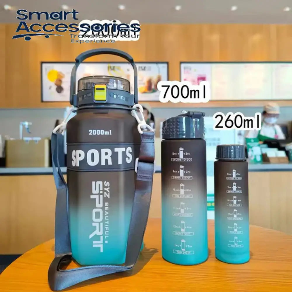 Sport Water Bottle 3-Pieces Set