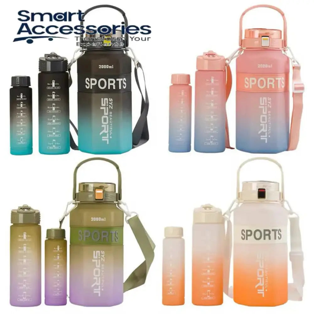 Sport Water Bottle 3-Pieces Set