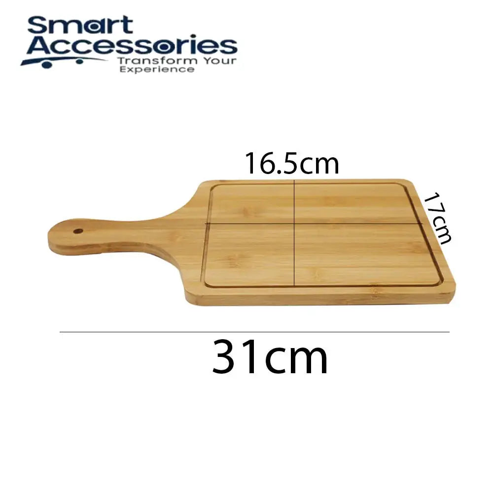 Square Wooden Pizza Serving Plate