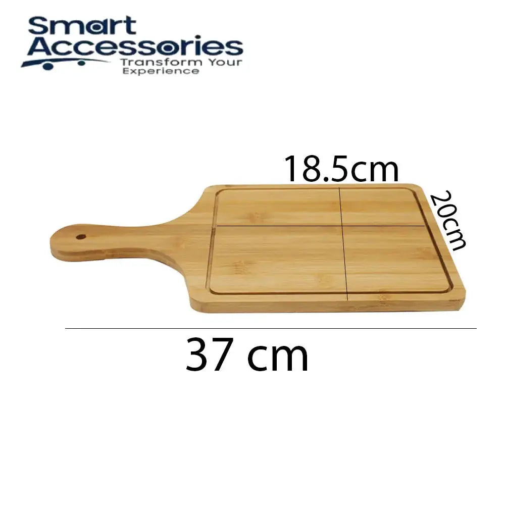 Square Wooden Pizza Serving Plate