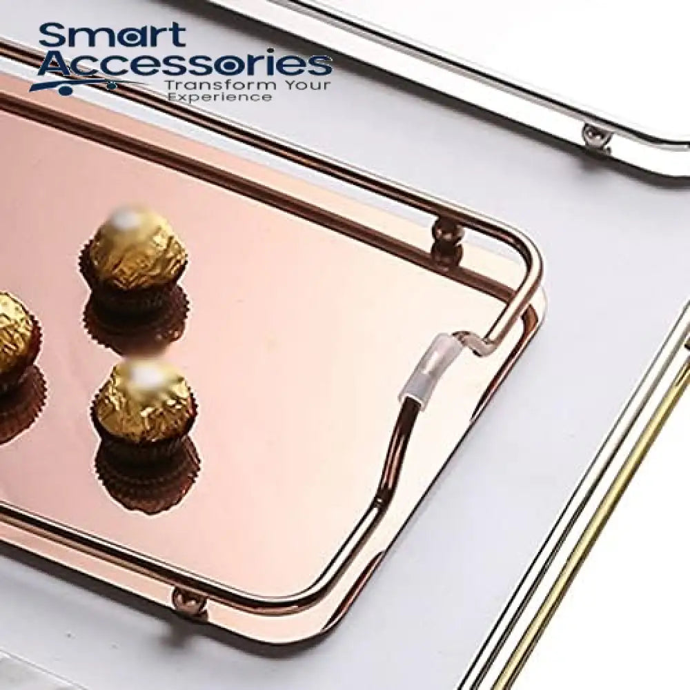 Stainless Steel Decorative Mirror Tray