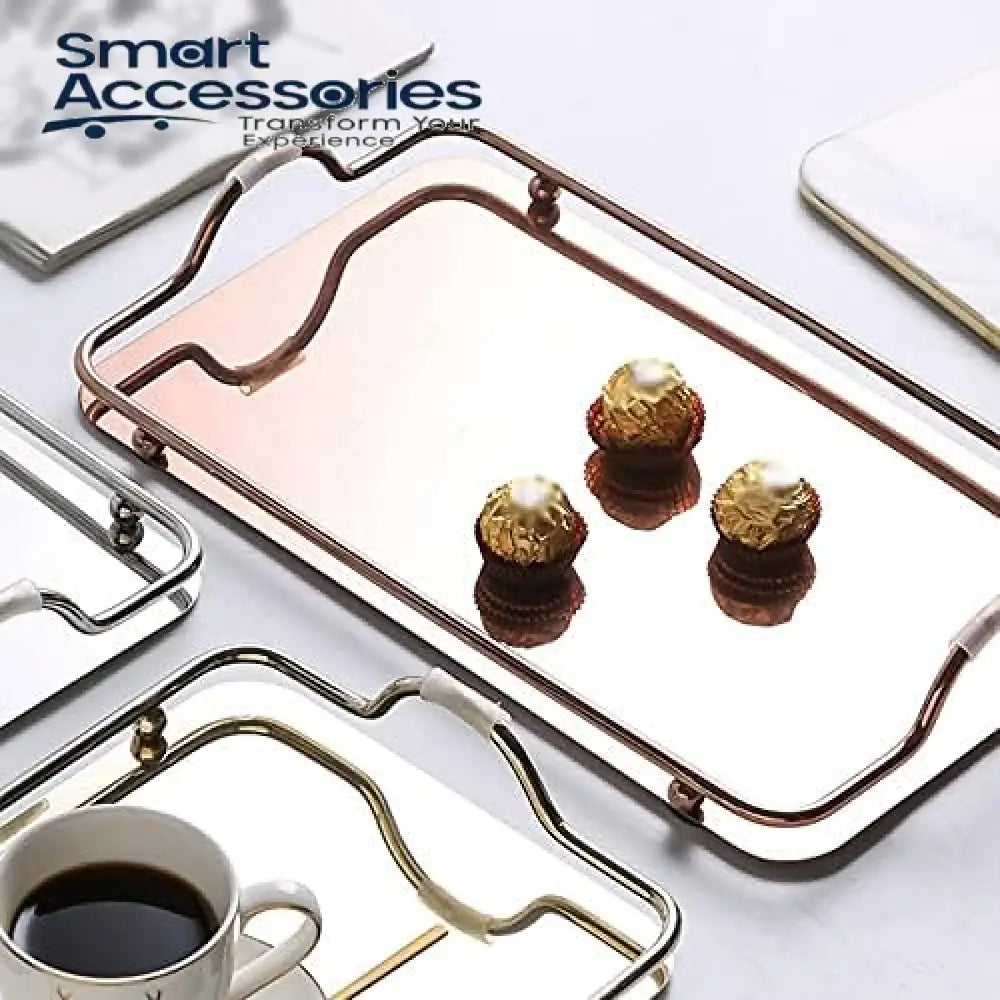 Stainless Steel Decorative Mirror Tray