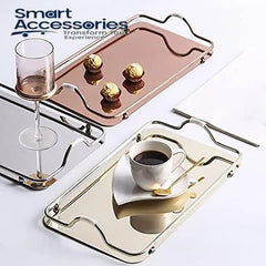 Stainless Steel Decorative Mirror Tray