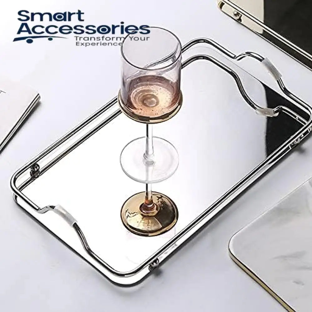 Stainless Steel Decorative Mirror Tray