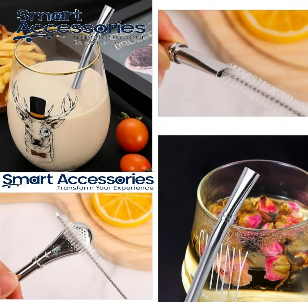 Stainless Steel Straw Spoon