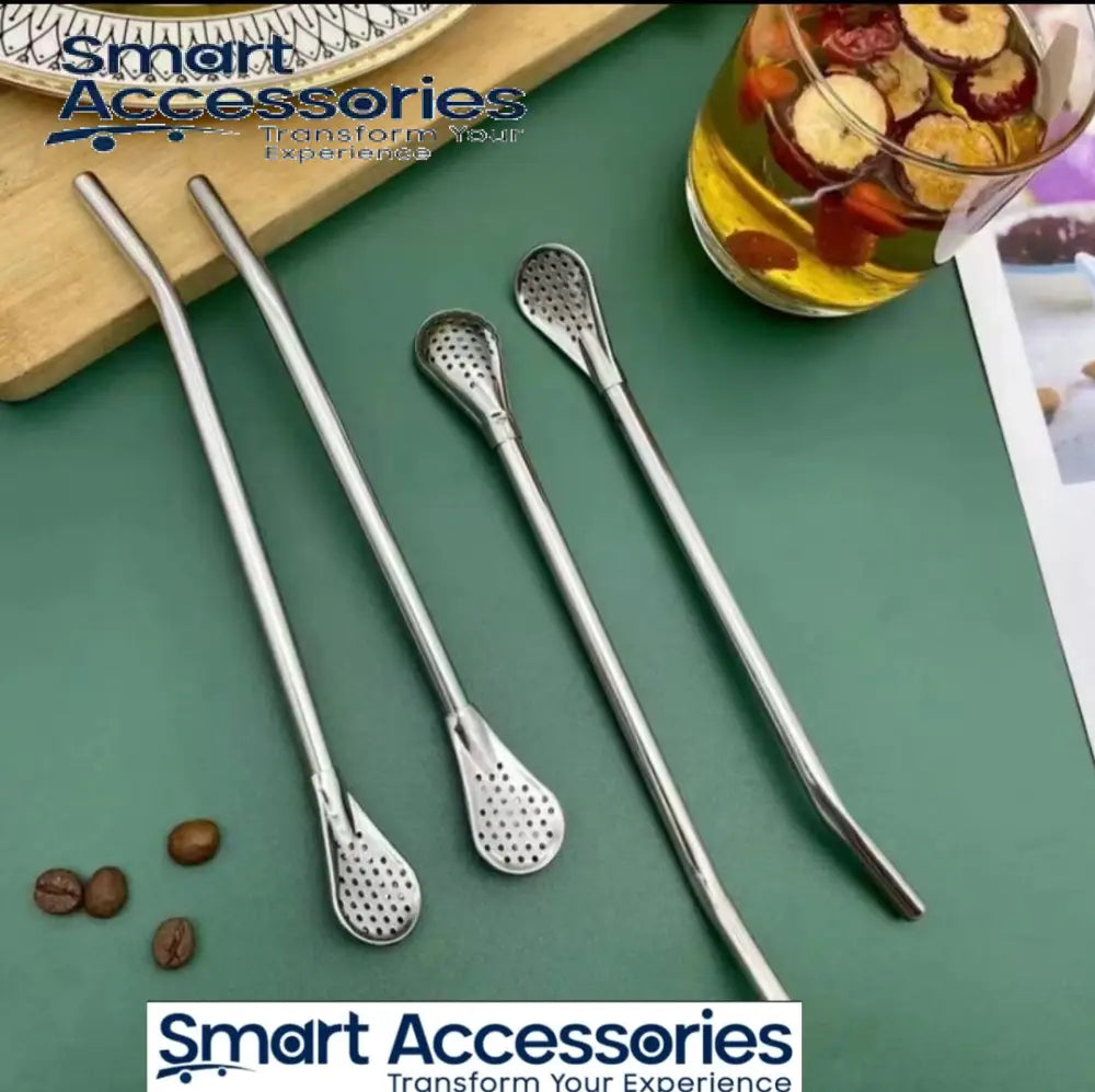 Stainless Steel Straw Spoon