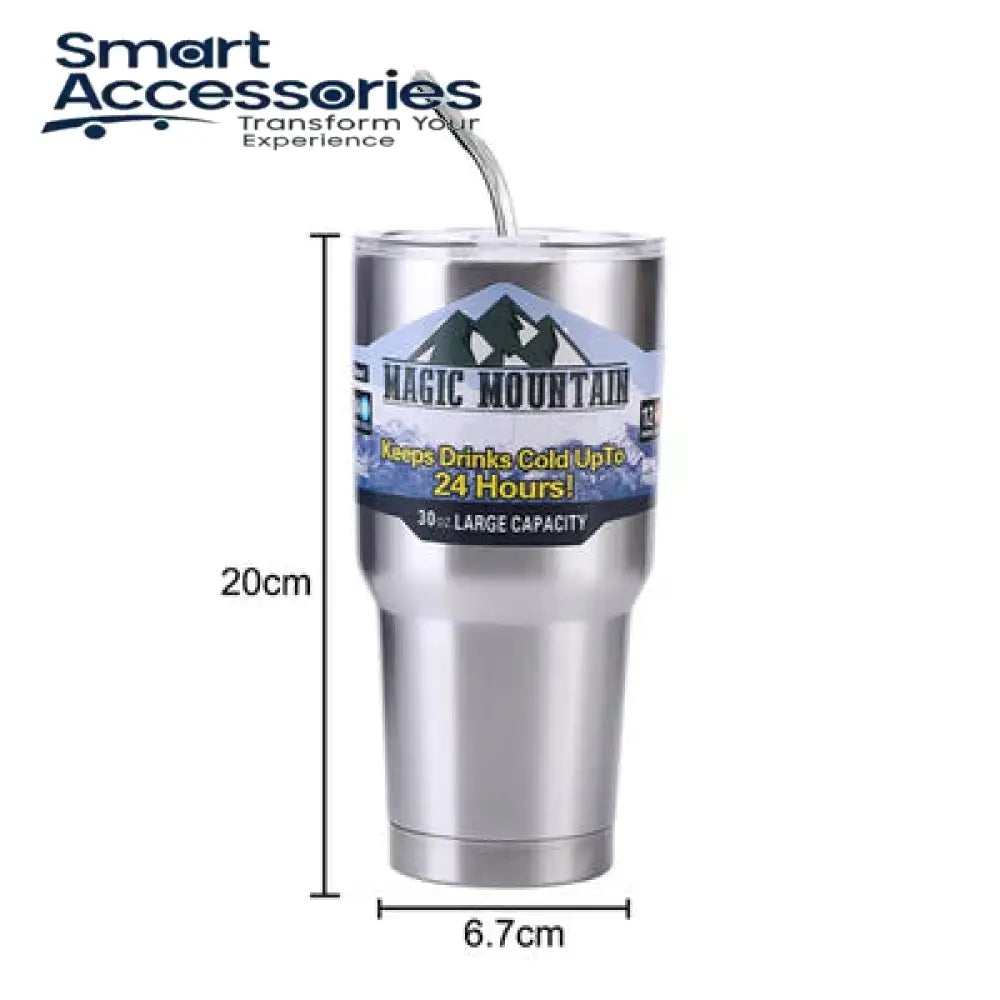 Stainless Steel Tumbler With Megnetc Lid