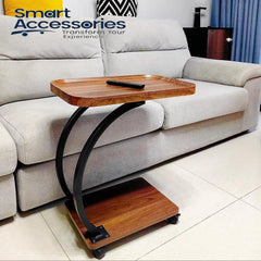 Stylish C-Shaped Side Table