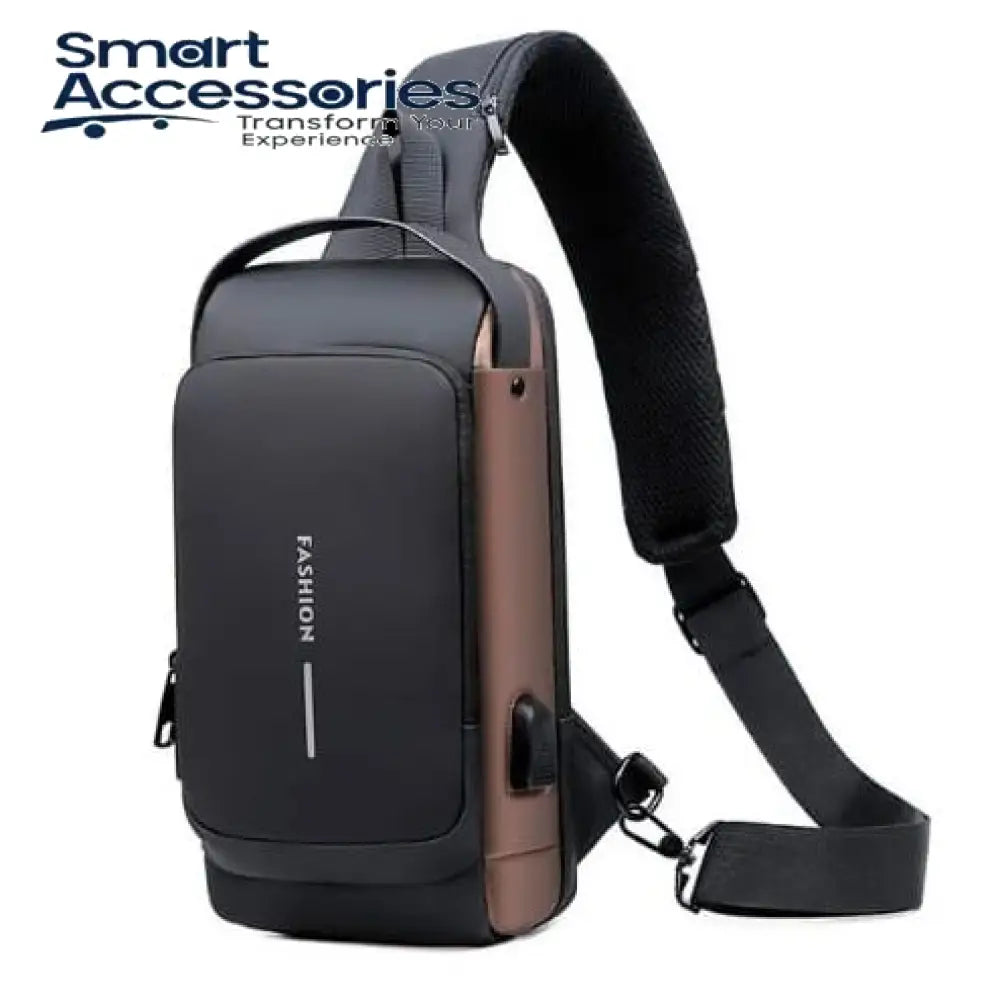 Usb Charging Sport Sling Anti-Theft Shoulder Bag Waterproof Anti Theft Crossbody Bags Chest Daypack