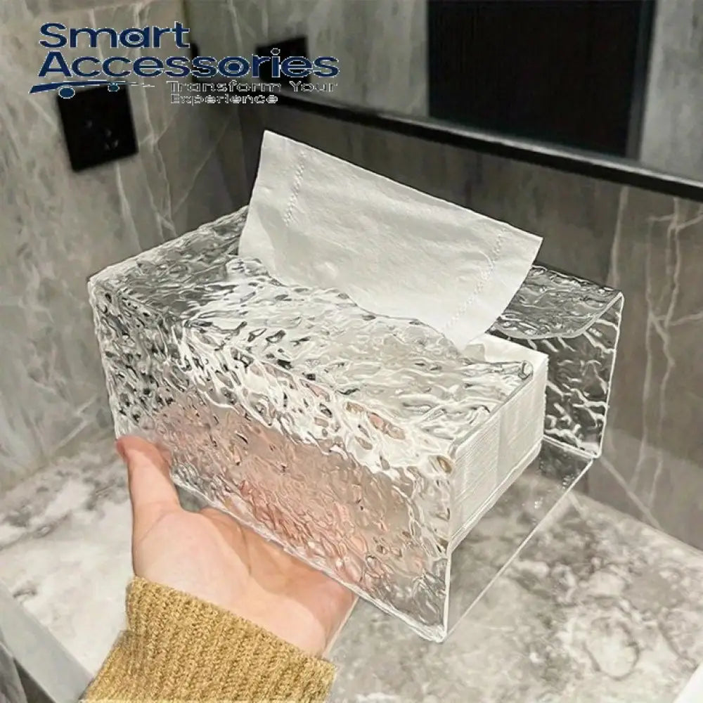 Wall Mounted Water Ripple Design Tissue Box