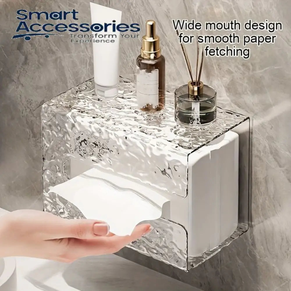 Wall Mounted Water Ripple Design Tissue Box