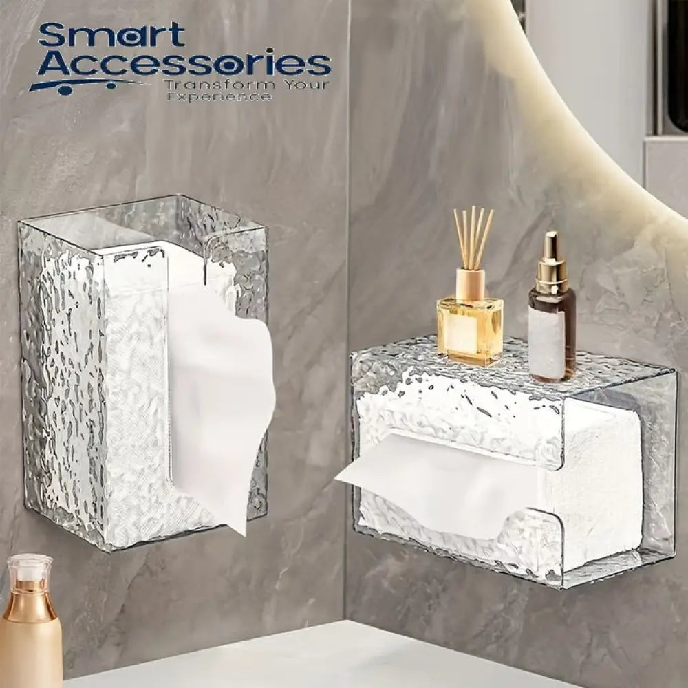 Wall Mounted Water Ripple Design Tissue Box