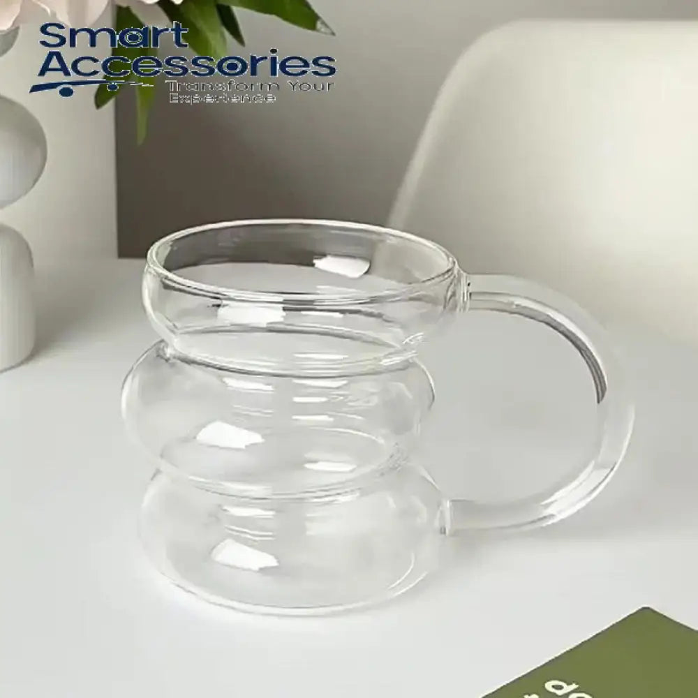 Wave Style Glass Mug